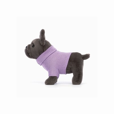 Jellycat Sweater French Bulldog Purple Hond | LH5816470